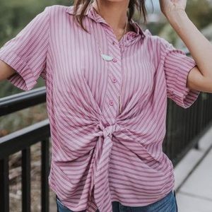 3 for $25 Pink Tie Button Down